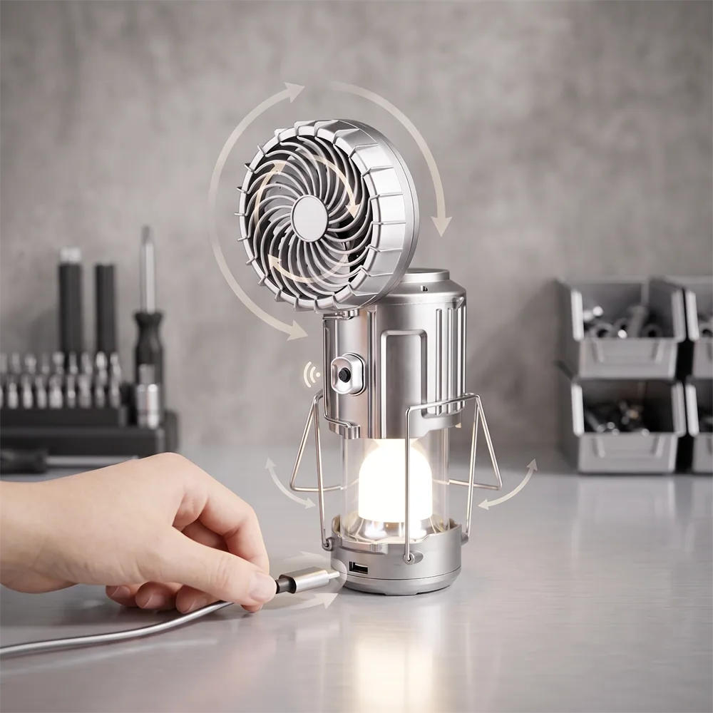 Duo lampe + ventilateur 2