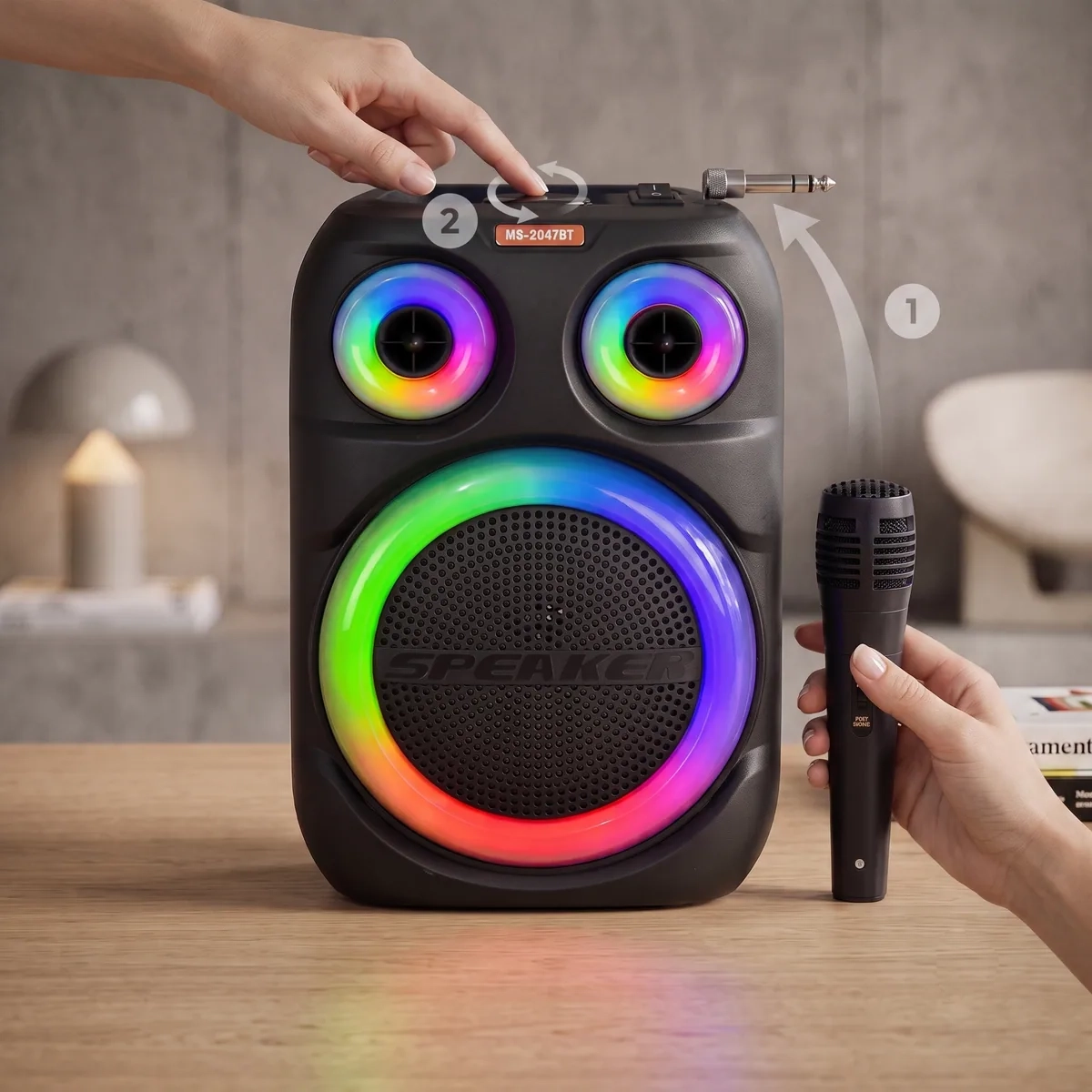 Haut-parleur Bluetooth MS-2047BT — miniature 2