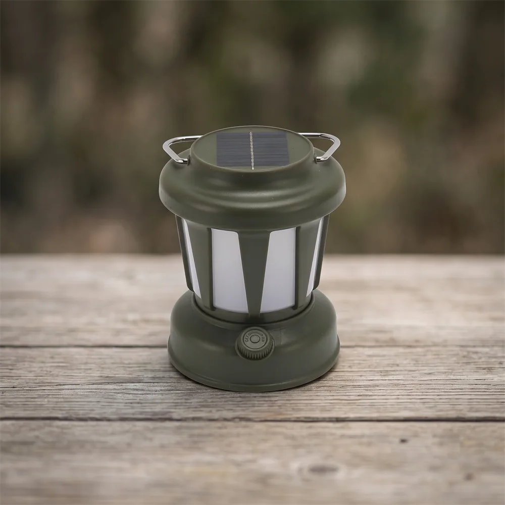 Lanterne camping solaire rétro
