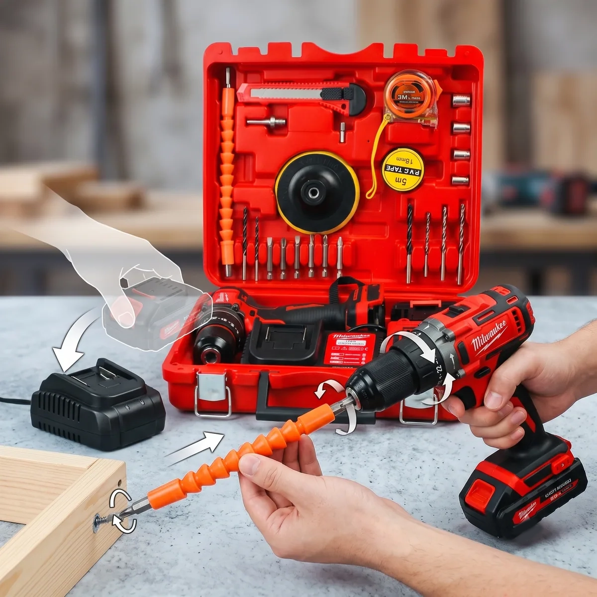 Perceuse-visseuse 36V Brushless — miniature 2
