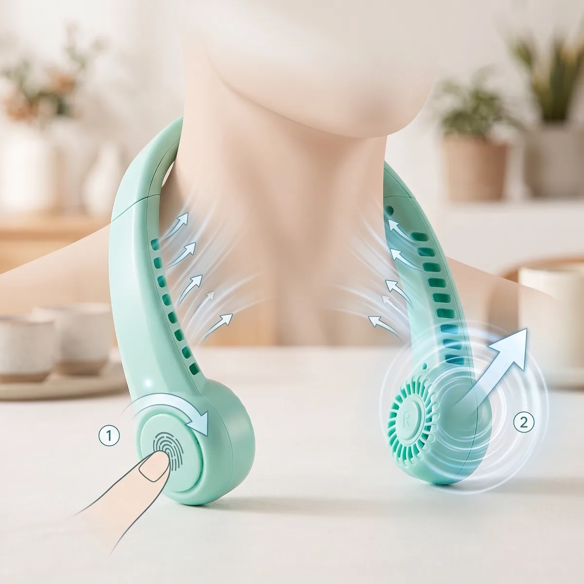 Ventilateur de cou portable — miniature 2