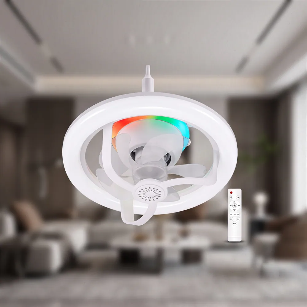 Ventilateur plafond LED RGB
